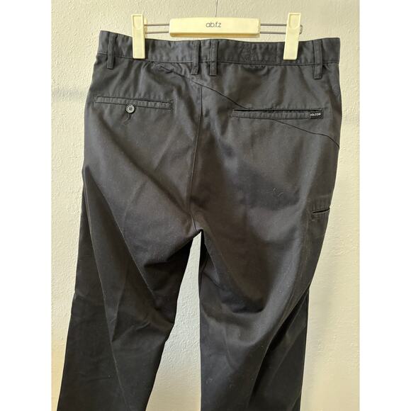 Vintage Y2K Volcom Stone Chino Pants Mens Size 34 Black - Picture 3 of 5